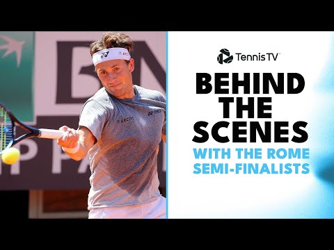 Medvedev, Tsitsipas, Ruud & Rune Prepare Semi-Finals | Rome 2023 Practice & Behind-The-Scenes