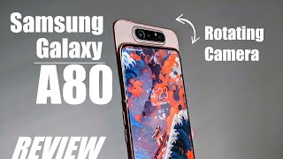 Vido-Test : REVIEW: Samsung Galaxy A80 in 2023 - Unique Rotating Pop Up Camera Smartphone - Any Good?