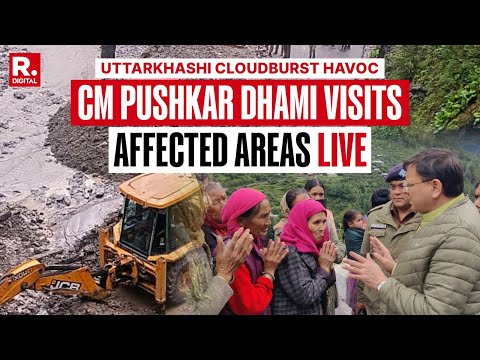 Uttarkashi Cloudburst Havoc LIVE: CM Dhami Visits Affected Areas, Interacts With Victims | Dharali