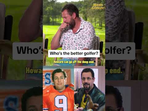 Adam Sandler characters as golfers