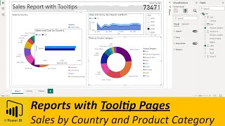 Power BI: Dashboards with Tooltip Pages (Tutorial)