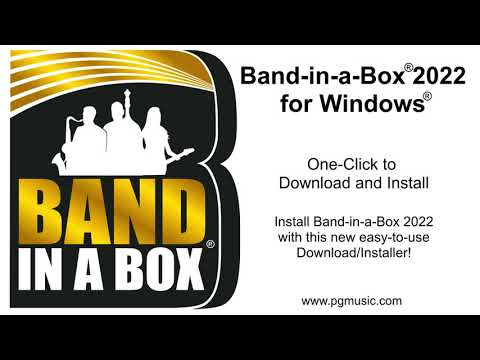 Band-in-a-Box® 2022 Feature: Install Manager – One-Click to Download and Install