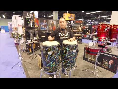 Toca artist Erik Piza presenting his New Signature Line at the NAMM Show 2024!