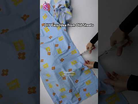 DIY Easy Idea from Old Sheets #diy #recycling