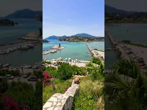 Kanoni, Mouse Island, Corfu, Greece #beach #greece #travel #walking #shorts #youtube #walker #video