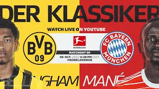 🔴 LIVE | Borussia Dortmund — FC Bayern München | Matchday 9 – Bundesliga 2022/23