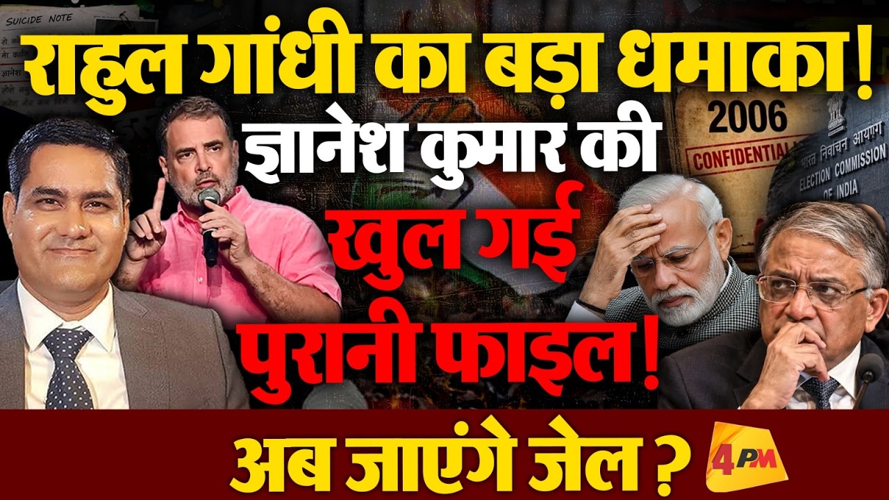 ज्ञानेश कुमार की खुली 20 साल पुरानी फाइल, जाना पड़ेगा जेल ? राहुल गांधी का बड़ा दांव।