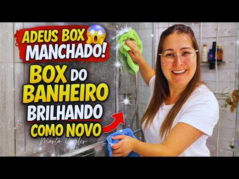Adeus Box Manchado! O Segredo que Deixa o Box do Banheiro Como Novo 😱