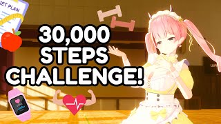 [3D FITNESS!] ANIME GIRL WALKS 15 MILES (30,000 Steps)!!!
