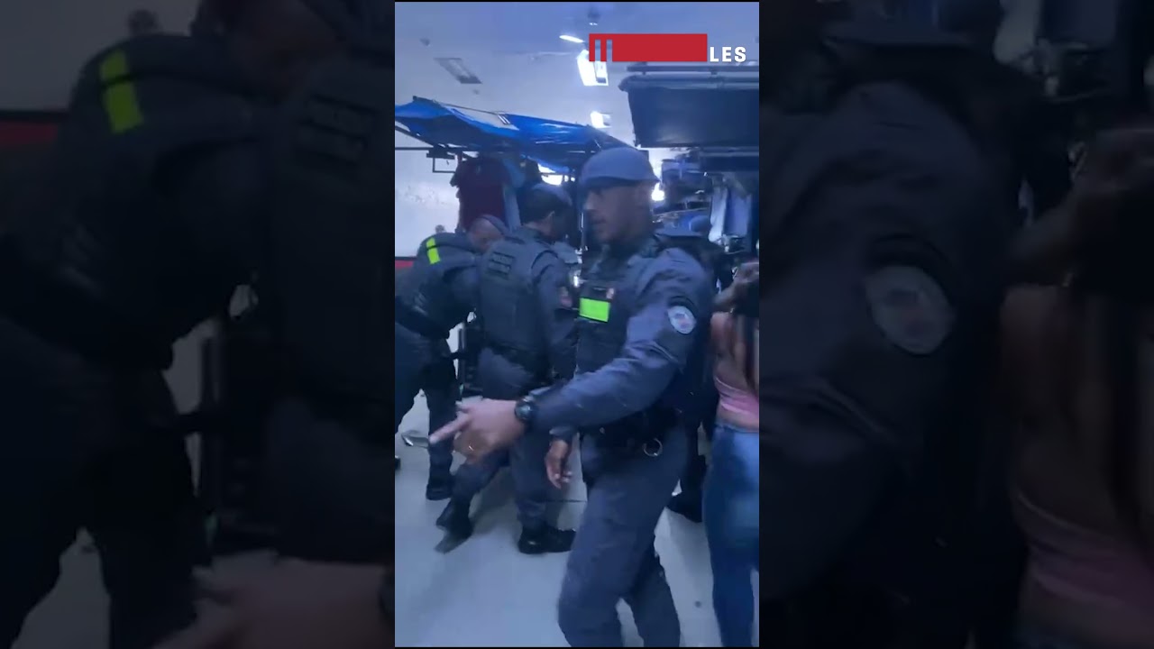 PM puxa mulher pelo cabelo e a joga no chão no Brás