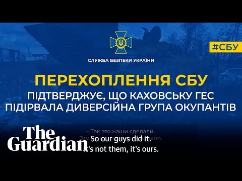 Ukraine claims intercepted call proves Russia blew up Kakhovka dam – audio