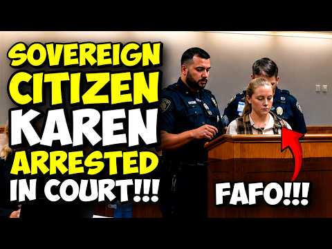 Sovereign Citizen KAREN Played Stupid Games, And Won A Stupid Prize! ARRESTED In Court!!!