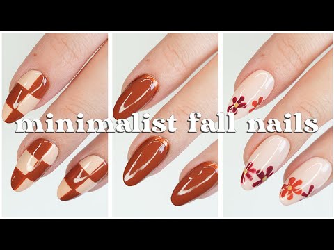 Minimalistic Nail Art 2023 🍂 Fun & Easy Fall Nail Design Compilation!