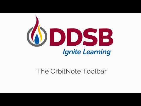 The OrbitNote Toolbar