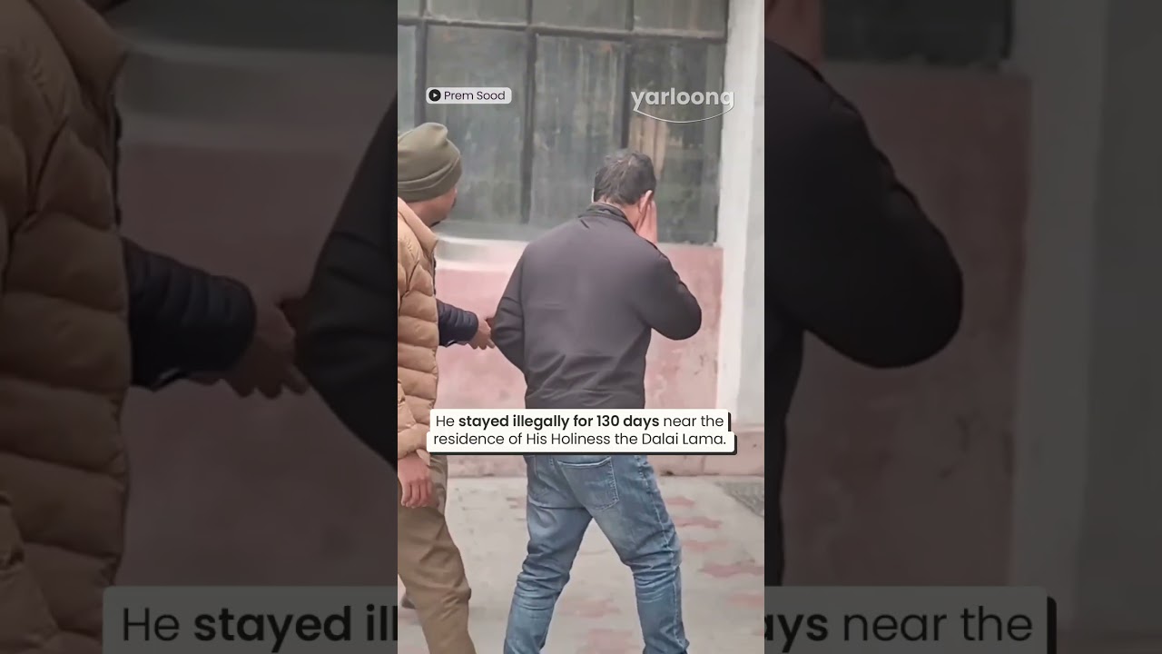 Security officials in Dharamshala have arrested a 𝐂𝐡𝐢𝐧𝐞𝐬𝐞 𝐧𝐚𝐭𝐢𝐨𝐧𝐚𝐥