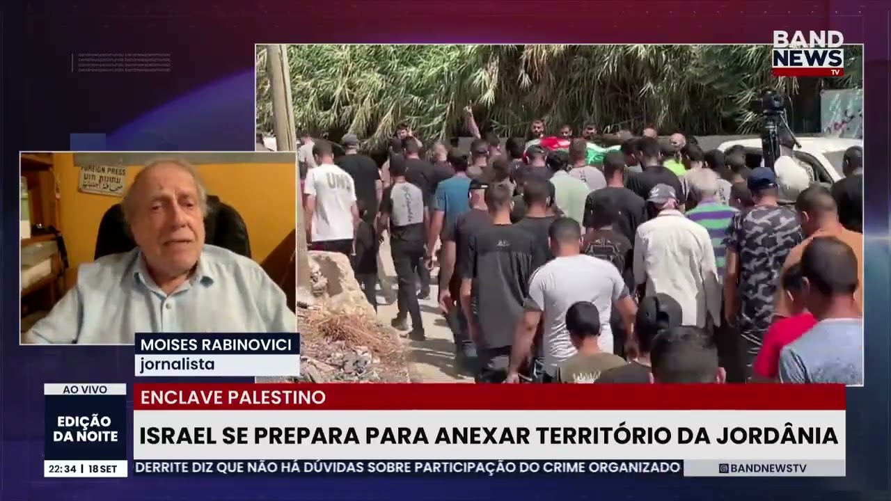 Israel se prepara para anexar território da Jordânia | BandNews TV