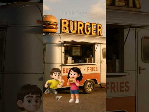 Hey! He stole my burger, but the truth will break your heart #animation #cartoon #english #family