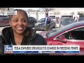 COMPLETE DISASTER: Tesla owners stranded, scrambling in frigid cold  - 03:57 min - News - Video