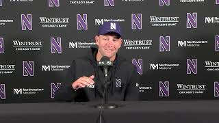Football - Western Illinois at Northwestern Postgame Press Conference