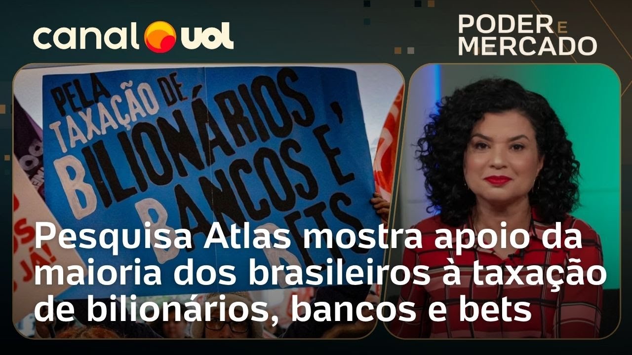 Atlas: 58% dos brasileiros são a favor de taxar bilionários, bancos e bets | Raquel Landim