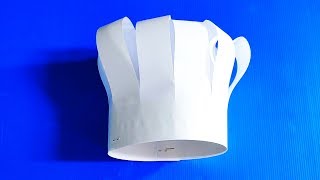 איך יוצרים כובע של שף מנייר 