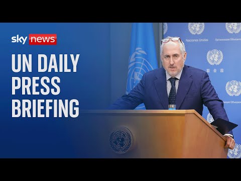 Watch live: UN daily press briefing after British aid workers killed by Israeli airstrike in Gaza