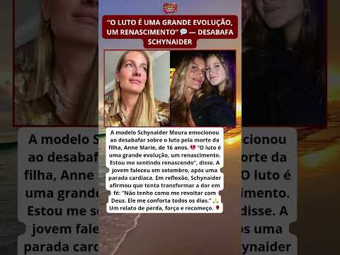 Schynaider Moura desabafa sobre o luto da filha: “Um renascimento” 💔