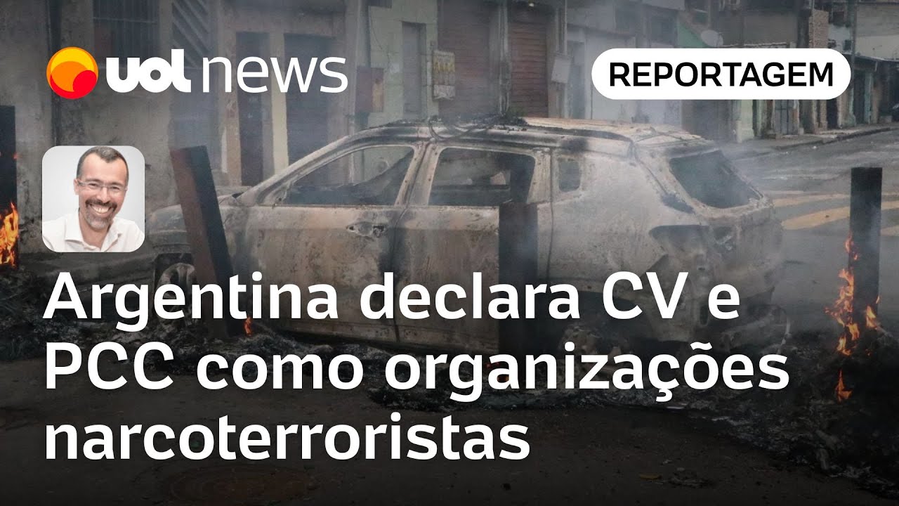 Argentina declara CV e PCC como organizações narcoterroristas | Jamil Chade  TV Online Argentina declara CV e PCC como organizações narcoterroristas | Jamil Chade