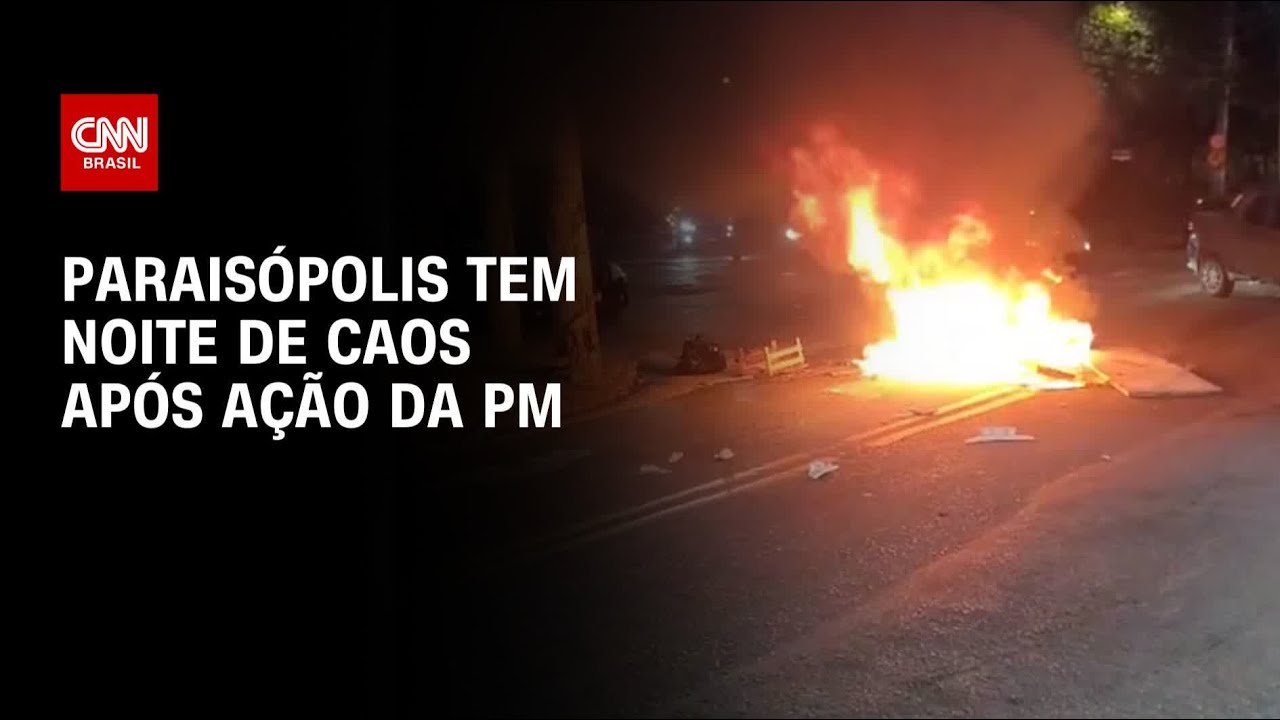 SP Paraisópolis vive noite de caos após ação da PM com morte | CNN NOVO DIA