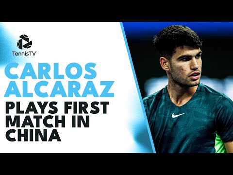 Carlos Alcaraz Plays First Match In China! 🔥 | Beijing 2023