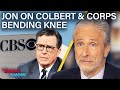 Jon Stewart Reacts to Colbert's Cancellation & Trump's Bawdy Epstein Doodles  The Daily Show