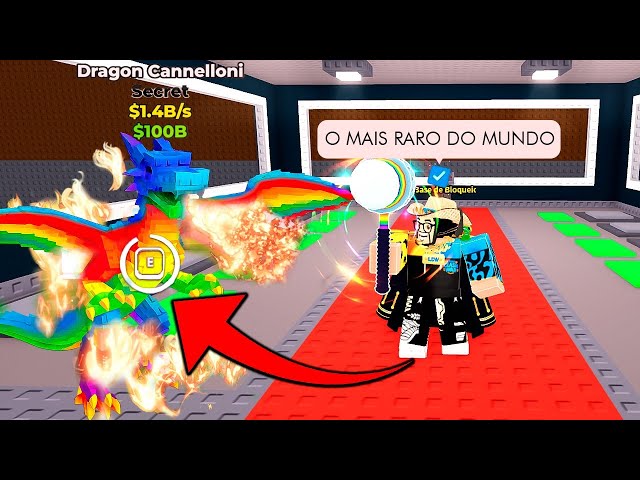 PEGUEI o DRAGON CANNELLONI de 1.4B! 🐉 O PET MAIS RARO do BRAINROT é MEU!