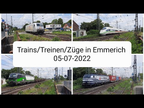 Trains/Treinen/Züge in Emmerich (🇩🇪) 05-07-2022