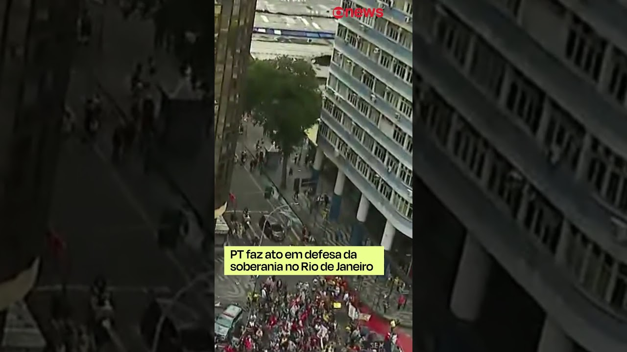 PT faz ato em defesa da soberania no Rio