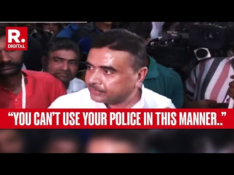 BJP's Suvendu Adhikari Stopped From Entering Raj Bhavan Along With 'Victims' Of Post-poll Violence