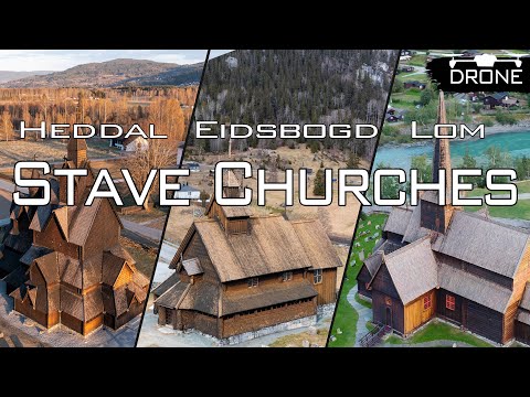 Upload mp3 to YouTube and audio cutter for Stave Churches of Norway - Heddal,  Eidsborg, Lom Stavkirke, 4k download from Youtube