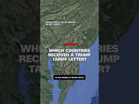 Which countries received a Trump tariff letter?