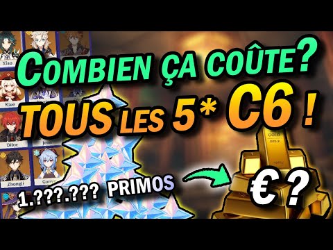 Quel PRIX en € pour TOUS les persos 5***** C.6 ?  Invoquer ...