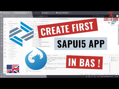 Create first SAPUI5 application in Business Application Studio (BAS) [english]