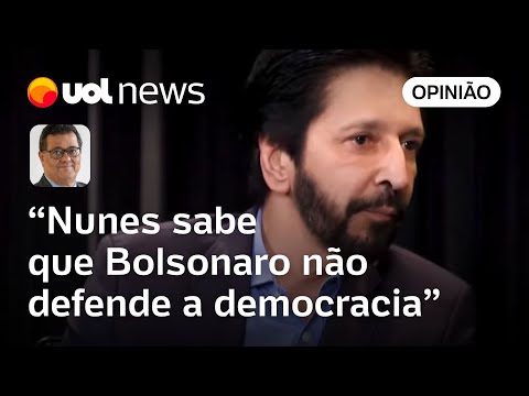 Nunes, que quer apoio de Bolsonaro, sabe que ex-presidente nunca defendeu a democracia, diz Tales