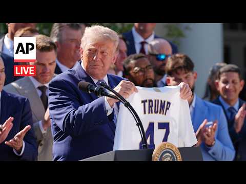 LIVE: Trump hosts the LA Dodgers at the White House