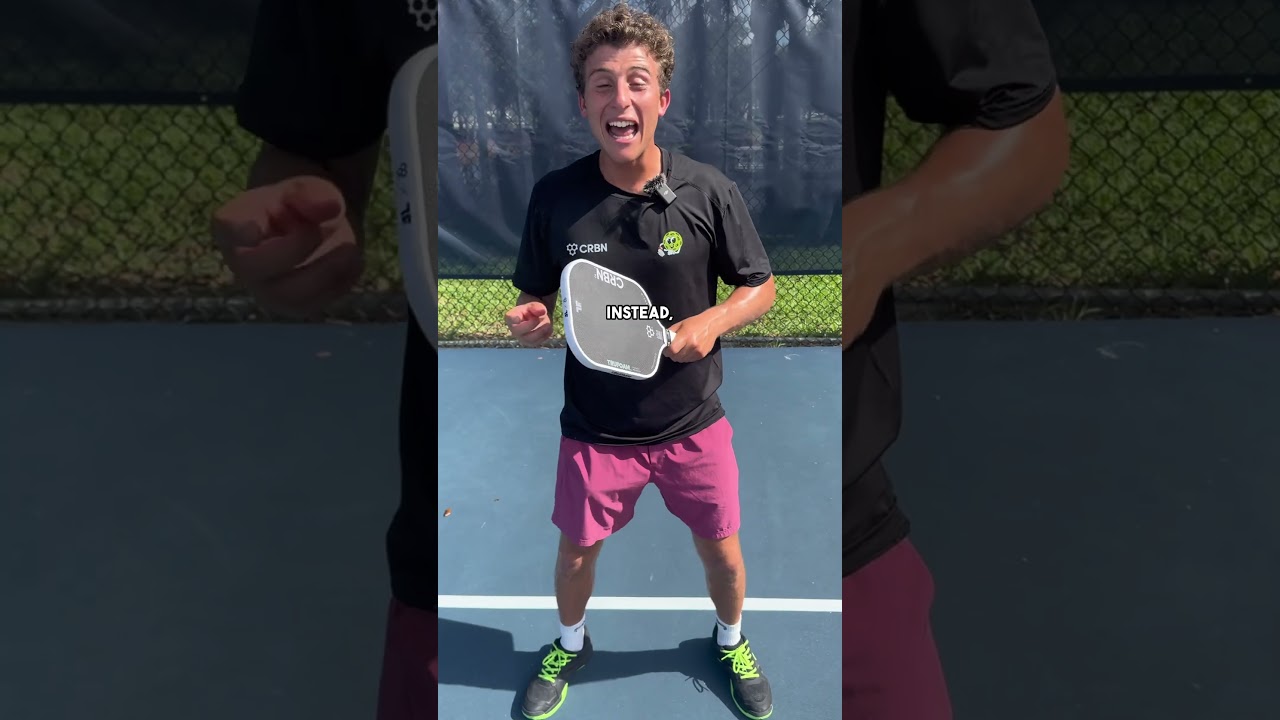 How To Hit a 2-Handed Backhand Drive In Pickleball! #pickleball #pickleballtips