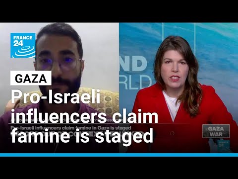Debunked images: Pro-Israeli influencers claim famine in Gaza is staged • FRANCE 24 English