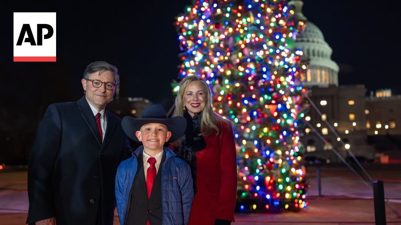 Nevada fourth grader joins Mike Johnson in lighting US Capitol Christmas tree