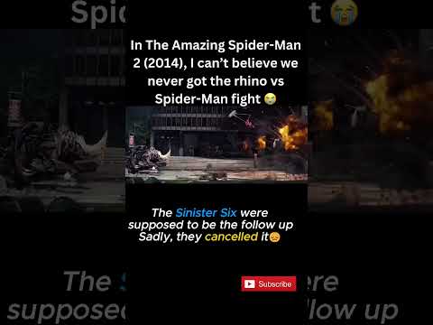 In The Amazing Spider-Man 2 (2014), I can’t believe we never got the rhino vs Spider-Man fight