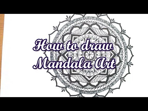How to draw Mandala Art - Step by Step by Vikash Kumar