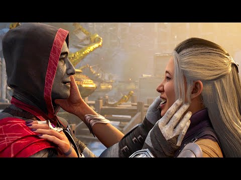 Mortal Kombat 1 Sindel Reunites With Her Husband King Jerrod Scene MK1 (2023)