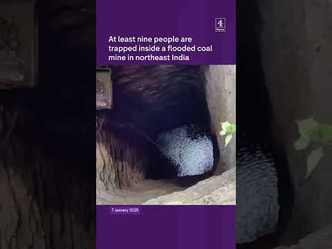 India: People trapped inside flooded mine