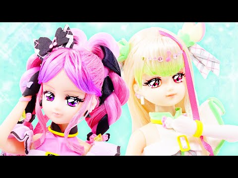 【リカちゃんリメイク】キュアズキューン＆キュアキッスデビュー❤️キミとアイドルプリキュアの人形変身シーン♪ふたりの誓いAwakening Harmony✨プリルンとメロロン🌼ダンスレッスンも🎶