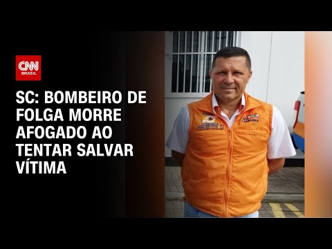 SC: Bombeiro de folga morre afogado ao tentar salvar vítima | AGORA CNN - MANHÃ